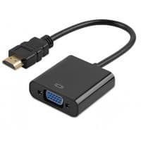 Переходник HDMI M-VGA F черный (без звука) OEM