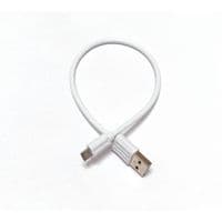Кабель для Power Bank USB2.0 AM-micro USB BM, 2.4А, 20см, білий