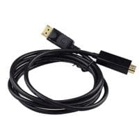 Кабель DisplayPort M - HDMI M 3.0м чорний