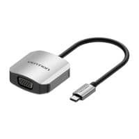 Переходник USB3.1 Type-C -> VGA(F), 1080p 60Hz, кабель 0.15м, Vention