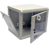 Шафа навісна 19", 9U, 600х350х507 мм (Ш*Г*В), акрилове скло, сіра