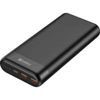 Зовнішній акумулятор (Power Bank) Sandberg PD 65W 3A QC3.0 20000 mAh, USB, 2хType-C OUT (420-62)