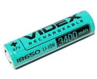 Акумулятор 18650, 3400 mAh, Videx, 1 шт, Li-ion, Bulk
