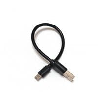 Кабель для Power Bank USB2.0 AM-micro USB BM, 2.4А, 20см, чорний