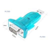 Переходник USB --> COM (RS232) 9pin, Chipset PL-2303, синий