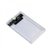 Наружная карман 2.5", USB 3.2, 12.5 мм / 15 мм HDD/SSD, прозрачный