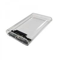 Наружная карман 2.5", USB 3.2, 12.5mm /15mm HDD/SSD, прозрачный