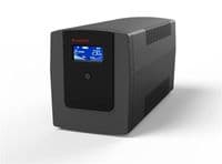 Источник бесперебойного питания 2E DD850, 850VA/480W, LCD, USB, 2xSchuko
