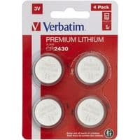 Литиево-кнопочные элементы питания Verbatim типа CR2430 (3V 4 шт)