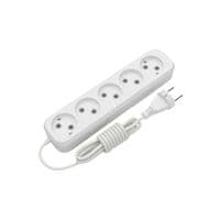 Мережевий подовжувач Electrum C-ES-1816 3.0m 5 роз, white (C-ES-1816)