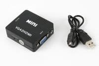Конвертер Mini, VGA2 HDMI, с VGA (мама) на выход HDMI (мама), 720P/1080P
