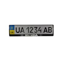 Рамка номерного знака CARLIFE пластик з об'ємними літерами Honda (2шт) (24-005)