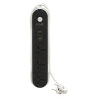 Фильтр сетевой 1.6 м LDNIO SC3301, 3 Розетки + 3 USB, сечение 3х0, 75мм, Black, Box