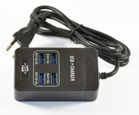 Фильтр сетевой 2 м ТВ-Т05, 4 USB, 1.5 м, сечение 3х0,75 мм, 2.1А, Black (ТВ-Т05-Black)