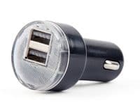 Зарядное устройство USB 2.1 A, черное