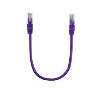 Патч-корд 0.25 м, UTP, Violet, Ritar, літій, RJ45, кат.5е, медь (PCR-CU/0.25Pe)