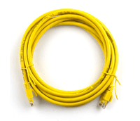 Патч-корд 2 м, UTP, Yellow, Ritar, літій, RJ45, кат.5е, мідь (PCR-CU/2Yw)