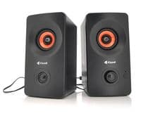 Колонки 2.0 Kisonli AС-9002 Black, 2 x 3 Вт, пластиковий корпус, Bluetooth, USB + 3.5mm