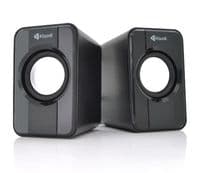 Колонки 2.0 Kisonli S-444 Black, 2 x 3 Вт, пластиковий корпус, USB + 3.5mm