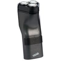 Електробритва Харків Х-7500, Black, 6W, роторна, сухе голення, 3 головки для голення, одинарне лезо, живлення від мережі, триммер для висок, механічна кнопка включення