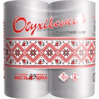 Туалетний папір Обухівський 2 шари сірий 4 рулони (4820003833803)
