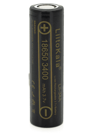 Акумулятор 18650, 3400 mAh, LiitoKala Lii-34A, 1 шт, Li-Ion, 3.7V
