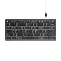 Клавиатура с ножечным переключателем Fstyler, USB, белая подсветка
