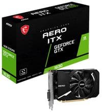 GeForce GTX 1630, MSI, AERO ITX, 4Gb GDDR6, 64-бит, DVI-D/HDMI/DP, 1815/12000 МГц