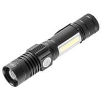 Ліхтар ручний Neo Tools, 800 люмен, 10 Вт, USB, 2000мАг, 3.7 Li-ion, LED CREE T6+COB, 4 функції освітлення, червоне світло, алюміній, IP20
