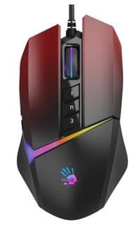 Миша A4Tech W60 Max Bloody, Gradient Red, USB, оптична (сенсор MAX BC3332-A), 100-10000 dpi, RGB підсвічування (5 профілів), 10 кнопок, ніжки X'Glide, 1.8 м