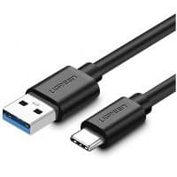 кабель UGREEN US184 USB 3.0 - Type-C Cable 2м (чорний)