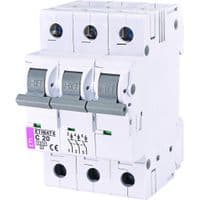 Авт. вимикач ETI, ETIMAT 6 3p C 20А (6 kA)