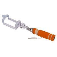 Палиця для селфі Continent SKB-110OG, Orange, дротова (3.5 мм), 138-520 мм