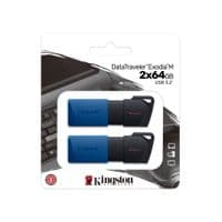 Флеш пам'ять 64GB USB 3.2 Gen 1 DataTraveler Exodi a M (Black + Blue) - 2 Pack DataTraveler Exodia M (DTXM)