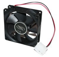Вентилятор 80 mm Deepcool XFAN 80 чорний лак, 80x80x25мм, HB 1800 об/хв, 20дБ, molex