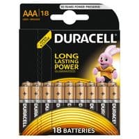 Батарейка AAA (LR03), лужна, Duracell Duralock Basic, 18 шт, 1.5V, (MN2400 18BL)