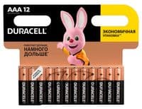 Батарейка AAA (LR03), лужна, Duracell Duralock Basic, 12 шт, 1.5V, Bulk (MN2400 12BL)