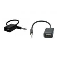 Переходник аудио USB для iPod Shuffle Jack 3.5mm M 4 pin -> USB AF, черный