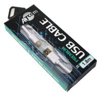 Кабель USB 2.0 – 1.8м AM/Type-C Atcom GOLD plated, блистер белый