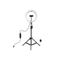 Кільцева USB LED лампа Puluz PKT3069B 10.2" + штатив 1.1 м