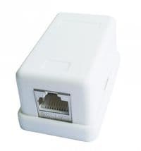 Розетка однопортова з екраном RJ-45, 5Е cat, зовнішня