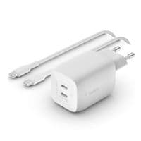 Мережевий ЗП Belkin Home Charger 65W GAN PD PPS Dual USB-С - USB-С 2m (WCH013VF2MWH-B6)