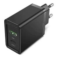 Сітчасте зарядне пристрій Vention USB Type C + QC4.0 (20W) Black (FADB0-EU)