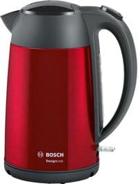 Електрочайник Bosch, 1.7л, метал, червоний