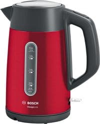 Електрочайник Bosch, 1.7л, метал, червоний