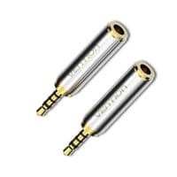 Переходник Vention 2.5мм – 3.5мм CTIA-OMTP, 4 pin, с поддержкой микрофона, стерео (VAB-S02)