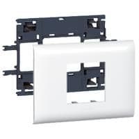 Суппорт Legrand для монтажа Mosaic с крышкой 85мм, 2 модуля, белый, DLP