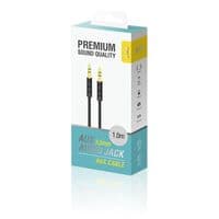 Аудио-кабель Piko CB-AB11 AUX-AUX 1м, Black (1283126489150)