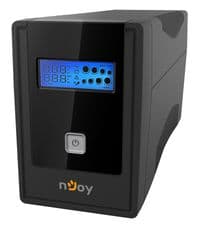 Джерело безперебійного живлення nJoy Cadu 650 USB Black, LCD, 650VA, 360W, лінійно-інтерактивний, AVR, 2xSchuko