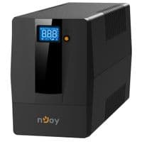Джерело безперебійного живлення nJoy Horus Plus 800 Black, 800VA, 480W, лінійно-інтерактивний, AVR, 2xSchuko